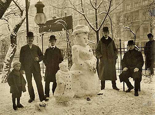 Victorian Snowman