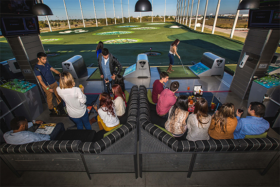 Party at Top Golf on the Terrace Roof