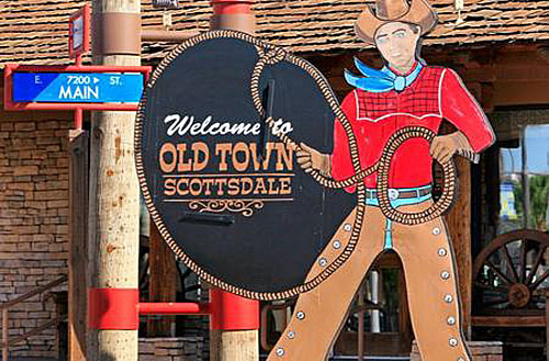 Cowboy emblem of great things in Scottsdale