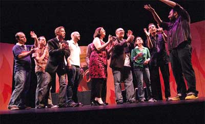 The Torch Theater presents unique live theater in Phoenix with large groups of actors on stage.